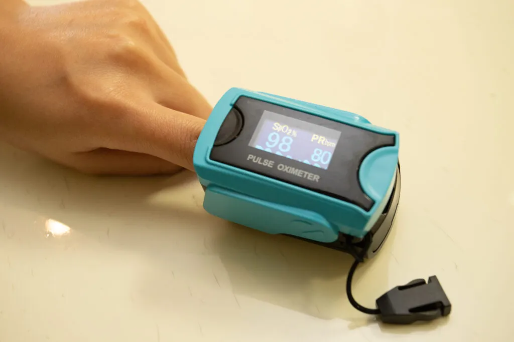 血中酸素濃度の測定